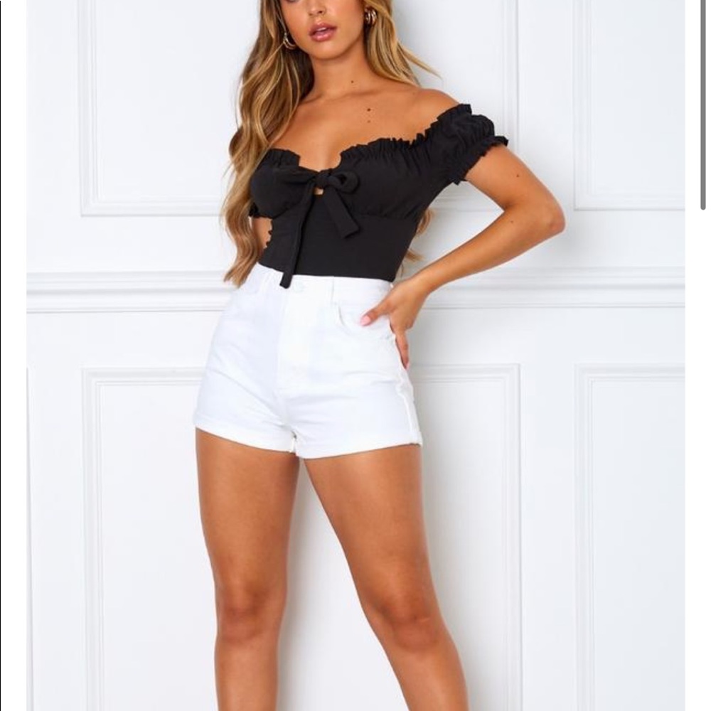 Like I love you shorts White Fox Boutique